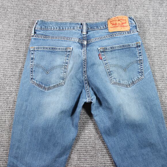 Levi’s Jeans Mens 32x32 Blue 511 Slim Stretch Medium Wash Hemmed - Picture 6 of 10